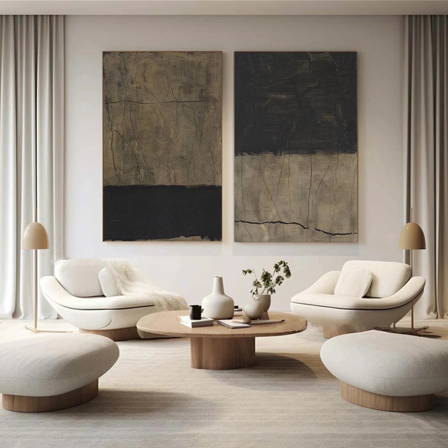 Wabi Sabi Wall Art Set of 2 #VS095