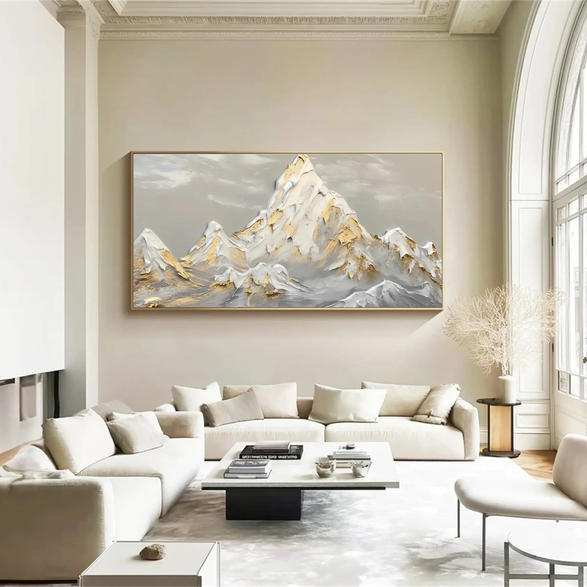 Abstract Mountain Textured Canvas Art #BT037
