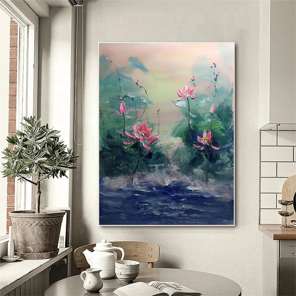 Abstract Flower And Tree Canvas Art #MF058