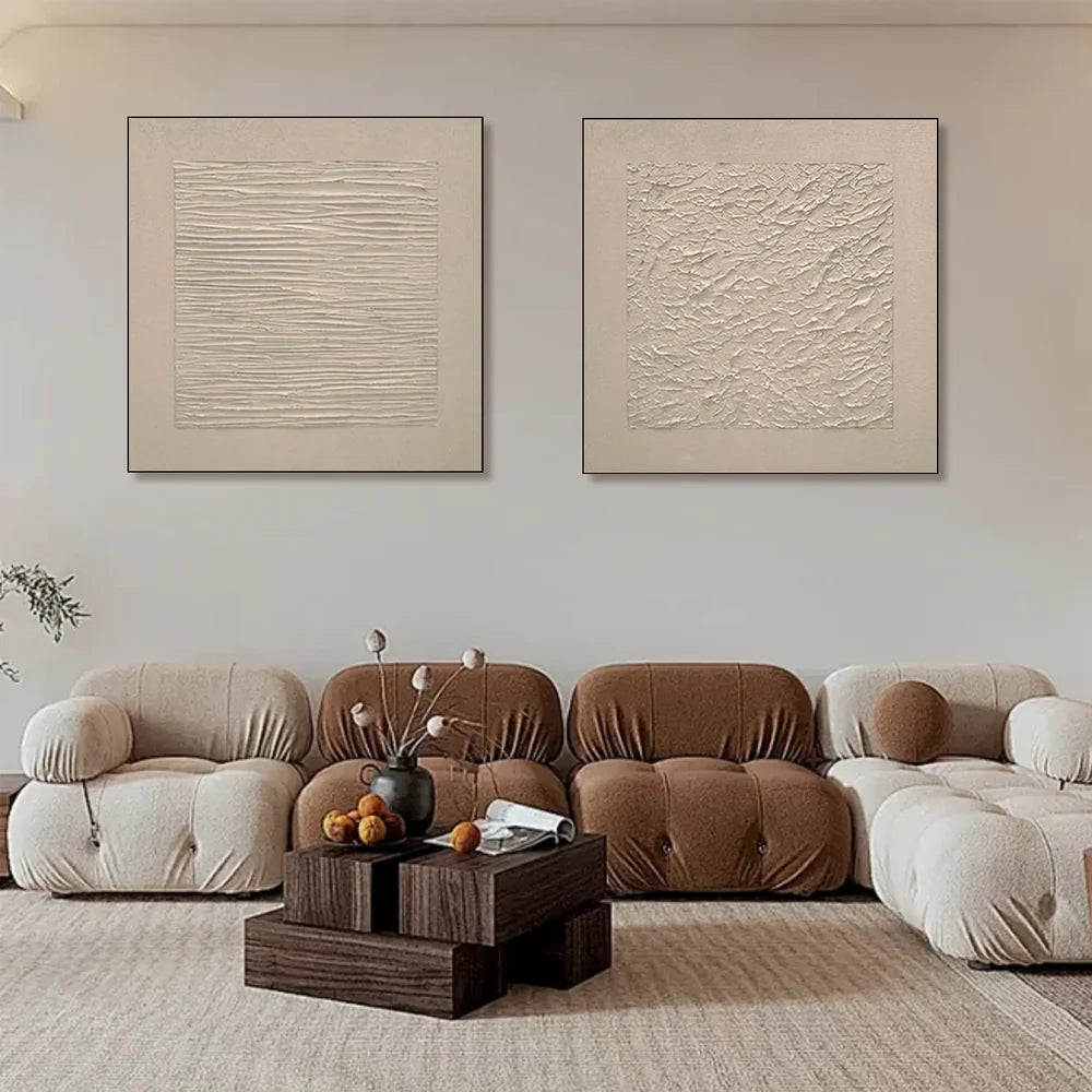 Wabi Sabi Textured Wall Art Set of 2 #VS016