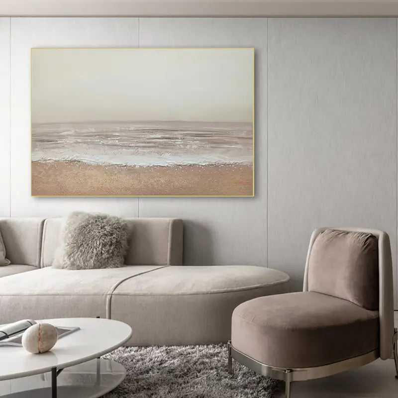 Abstract Ocean And Sky Canvas Art #OC067