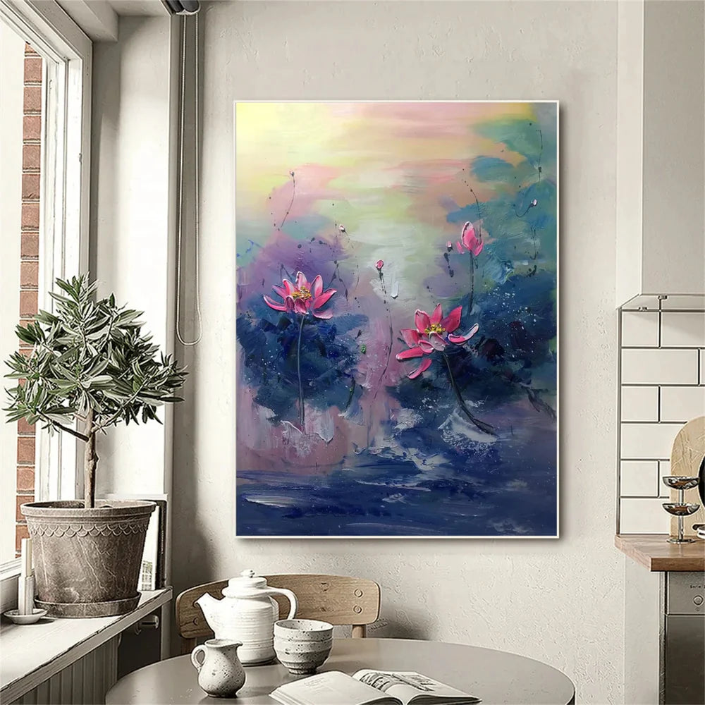 Abstract Flower And Tree Canvas Art #MF059