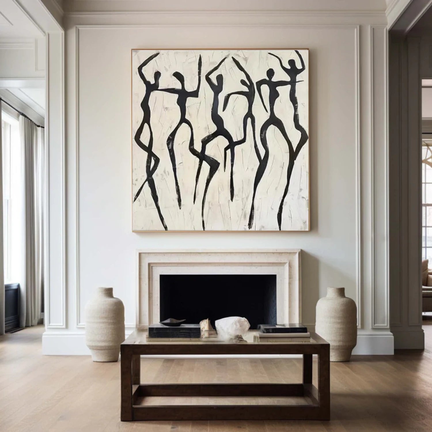 Black and White Abstract Wall Art #VA157