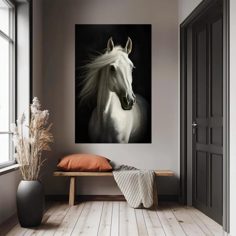 Abstract Animal Horse Canvas Art #DW068