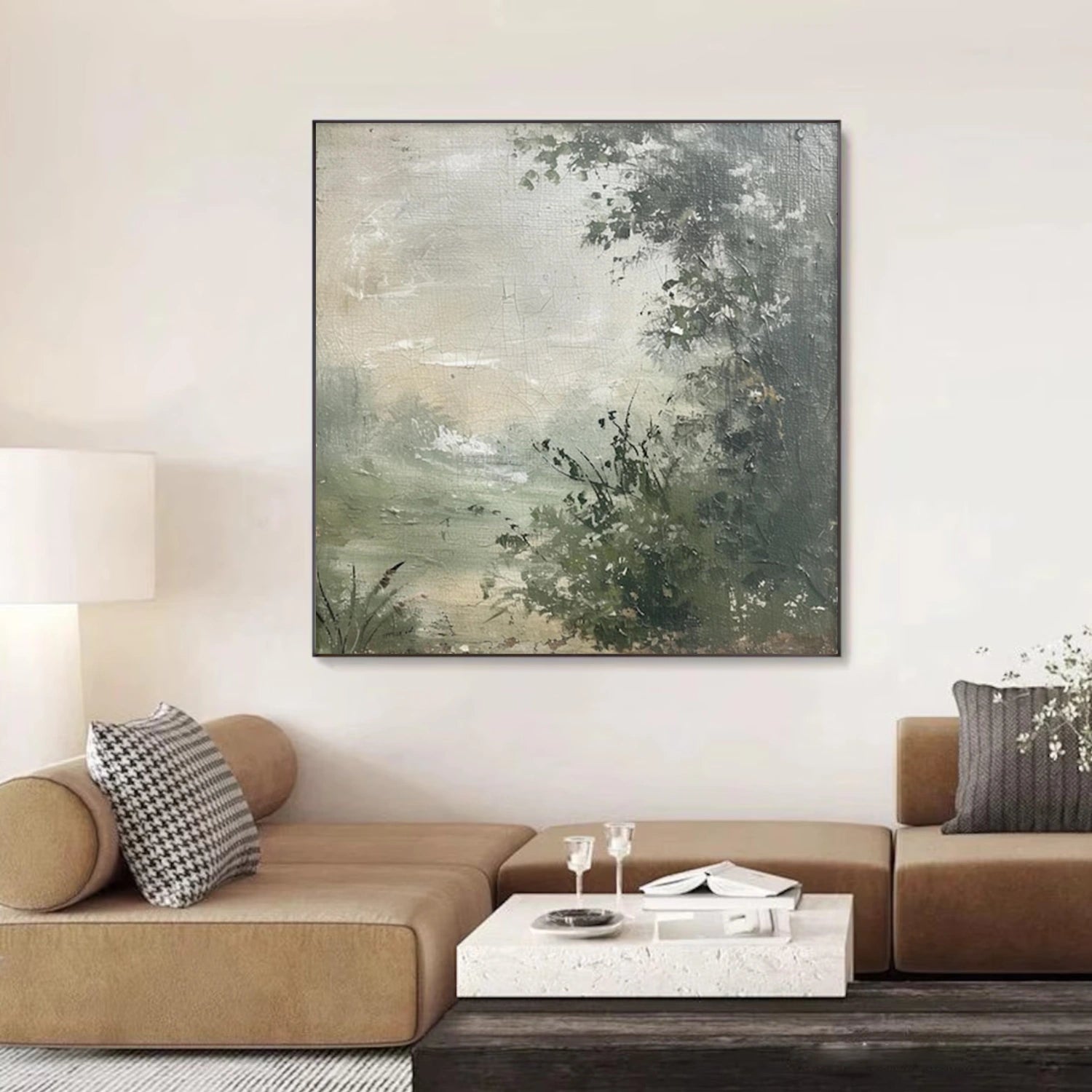 Abstract Flower And Tree Canvas Art  #MF159