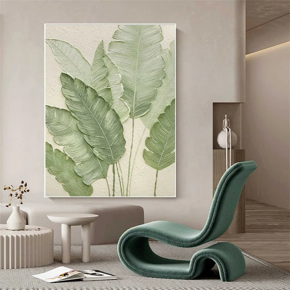 Abstract Flower And Tree Textured Canvas Art #MF065