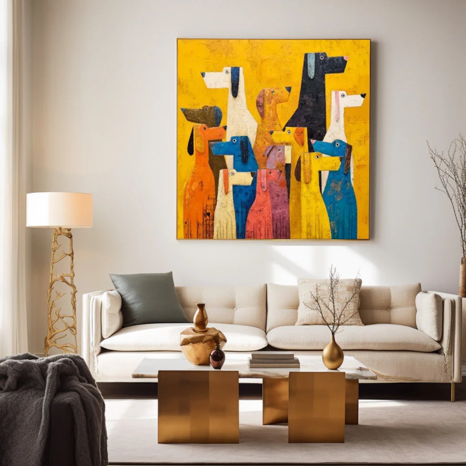 Abstract Animal Canvas Art #DW080