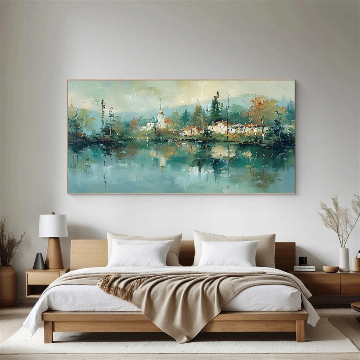 Abstract Ocean And Sky Canvas Art #OC104