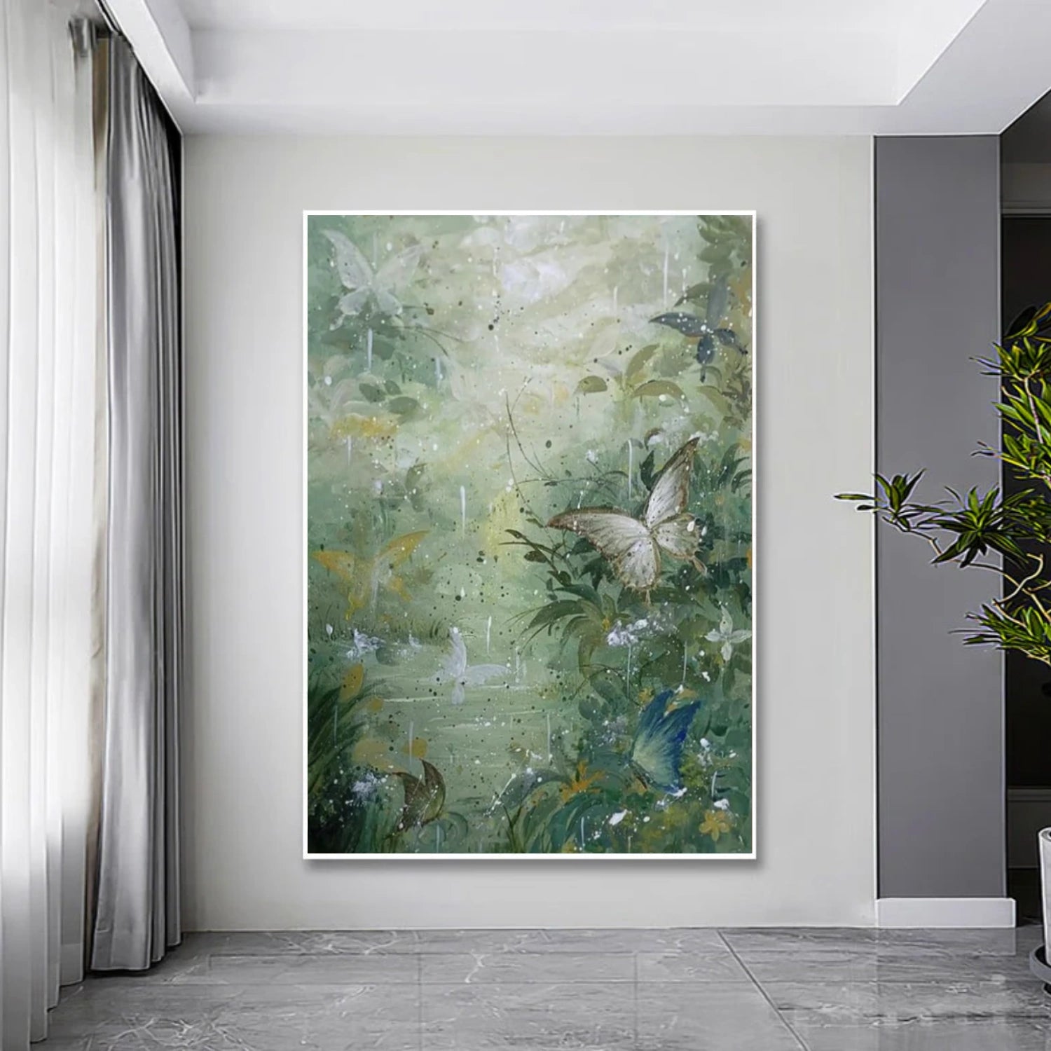 Abstract Animal Butterfly Canvas Art #DW077