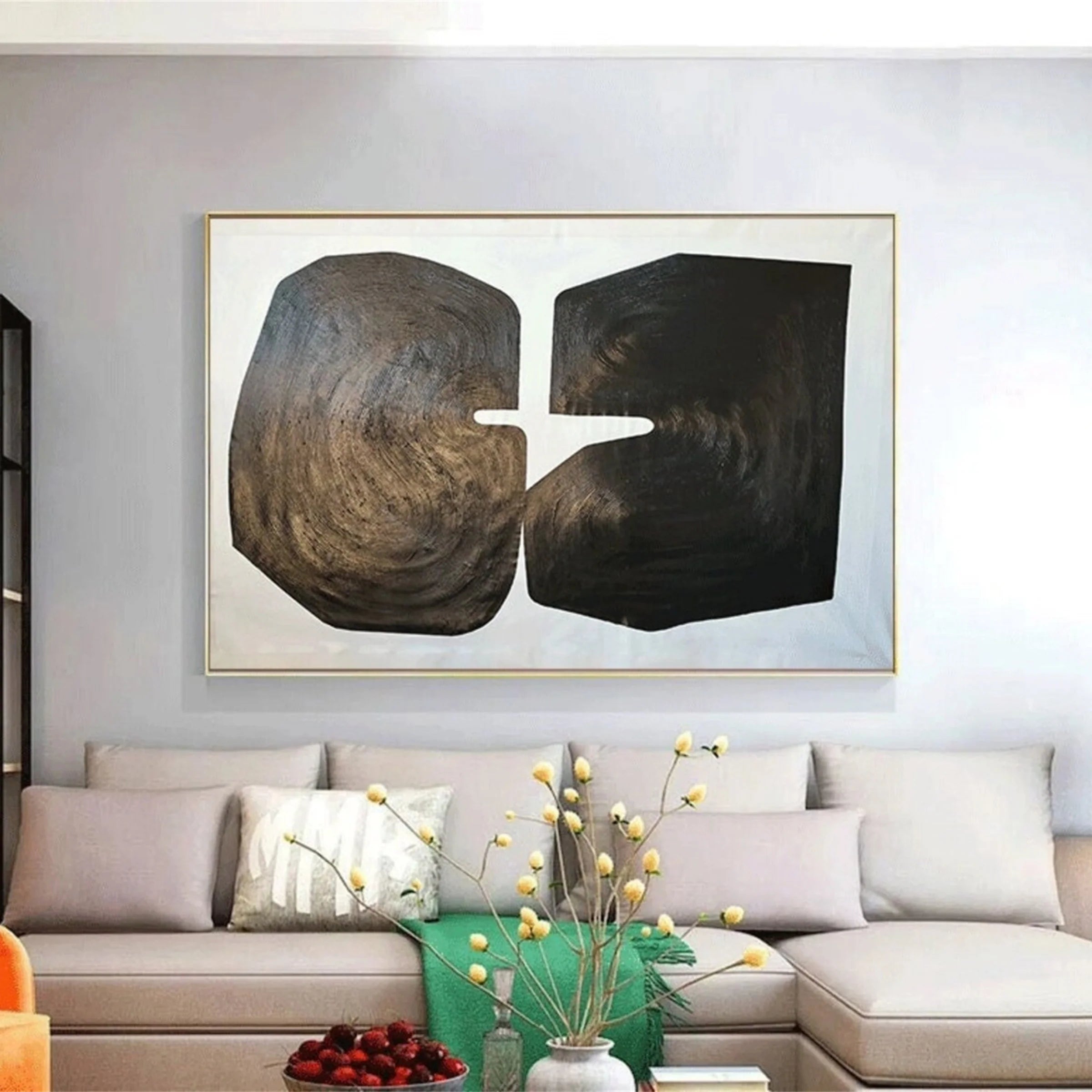 Black and White Minimalist Canvas Art #WZ065