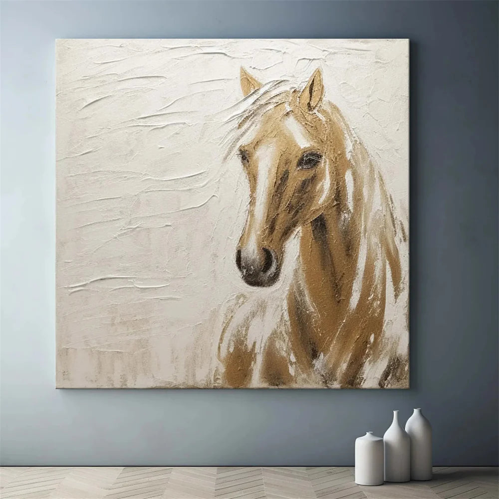 Abstract Animal Horse Canvas Art #DW006