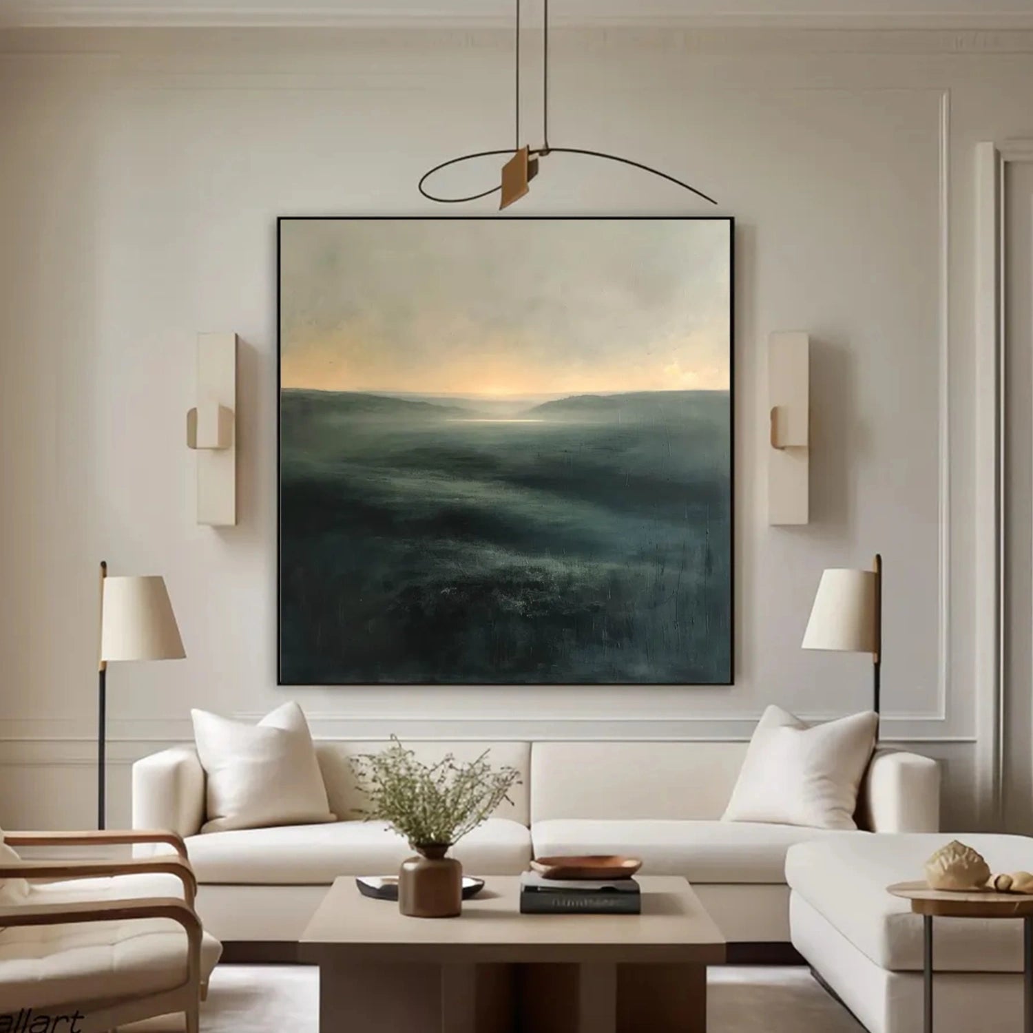 Abstract Mountain Canvas Art #BT039