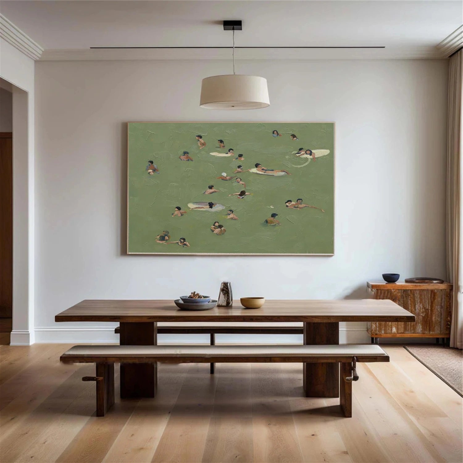 Swimming Sport Canvas Painting #PB086