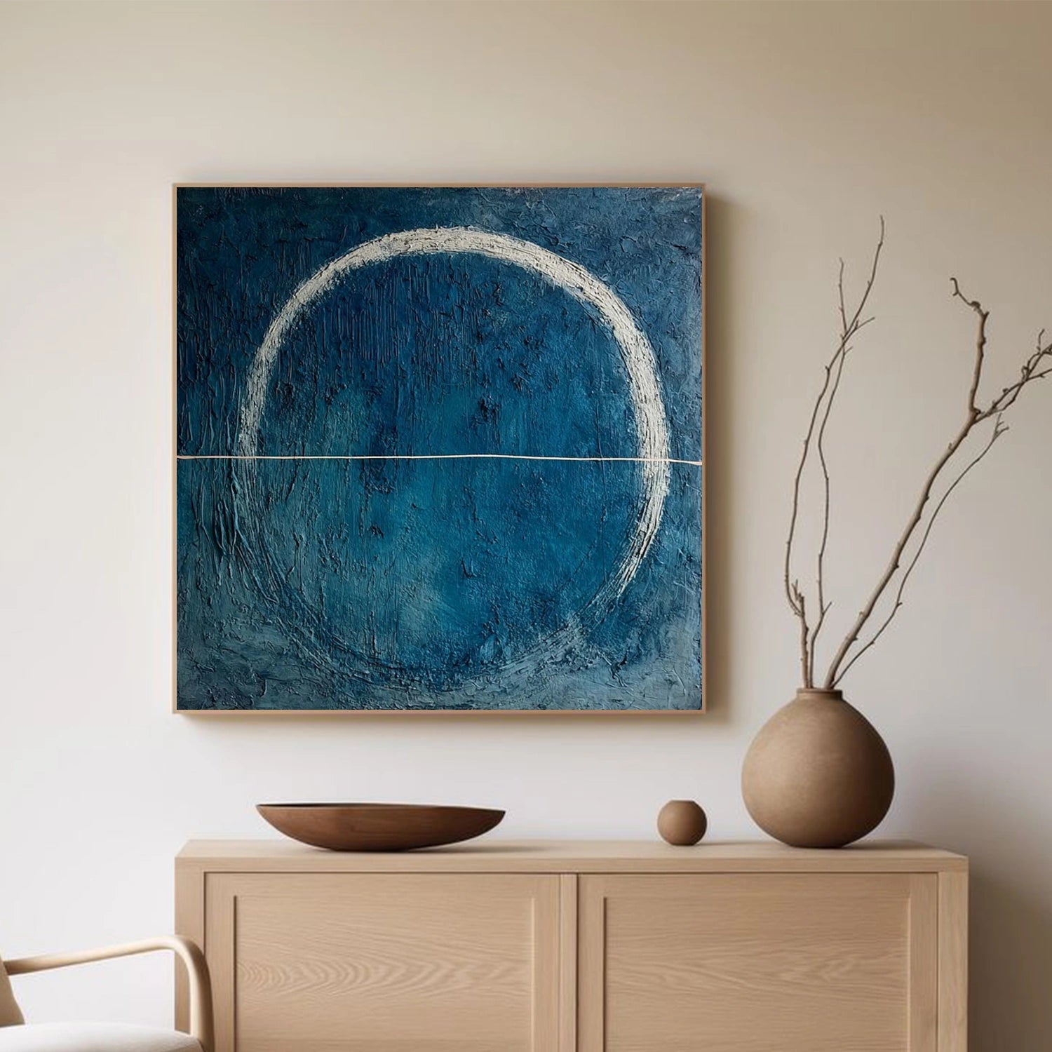 Blue Wabi Sabi Wall Art #VS216