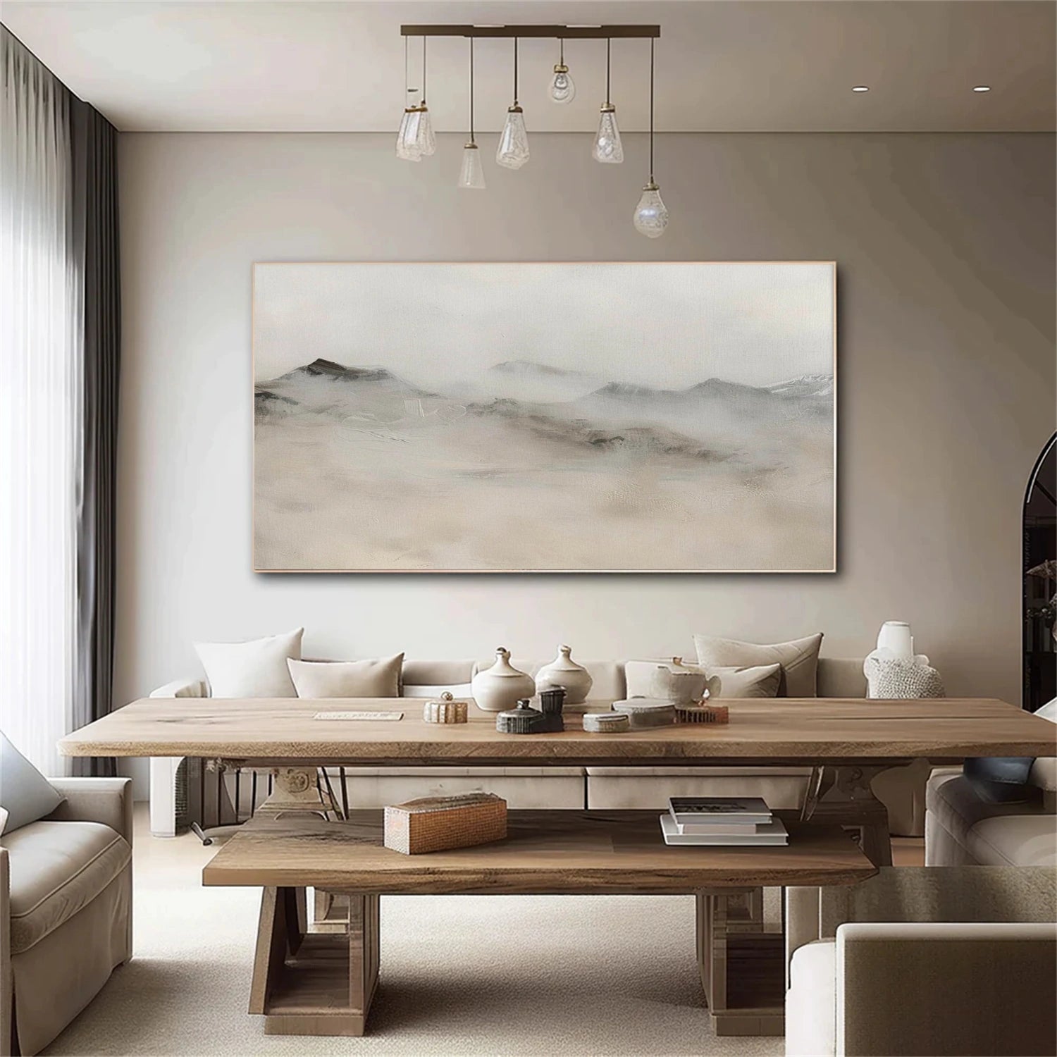 Abstract Mountain Canvas Art #BT095
