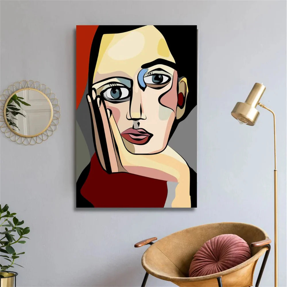 Colorful Abstract Portrait Wall Art # LA023