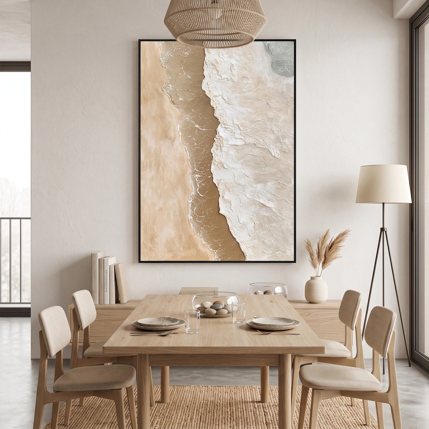 Abstract Ocean And Sky Canvas Art #OC188