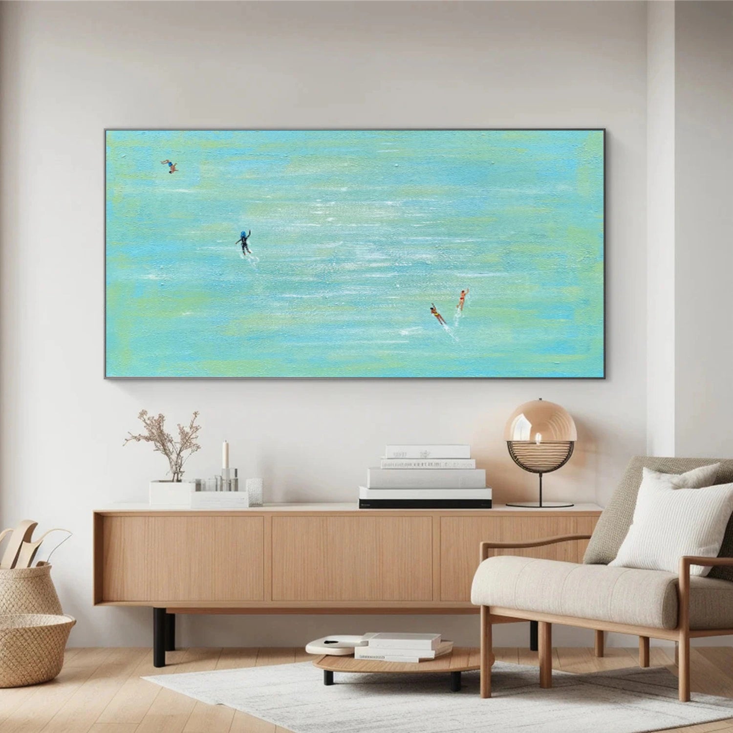 Swimming Sport Canvas Painting #PB077