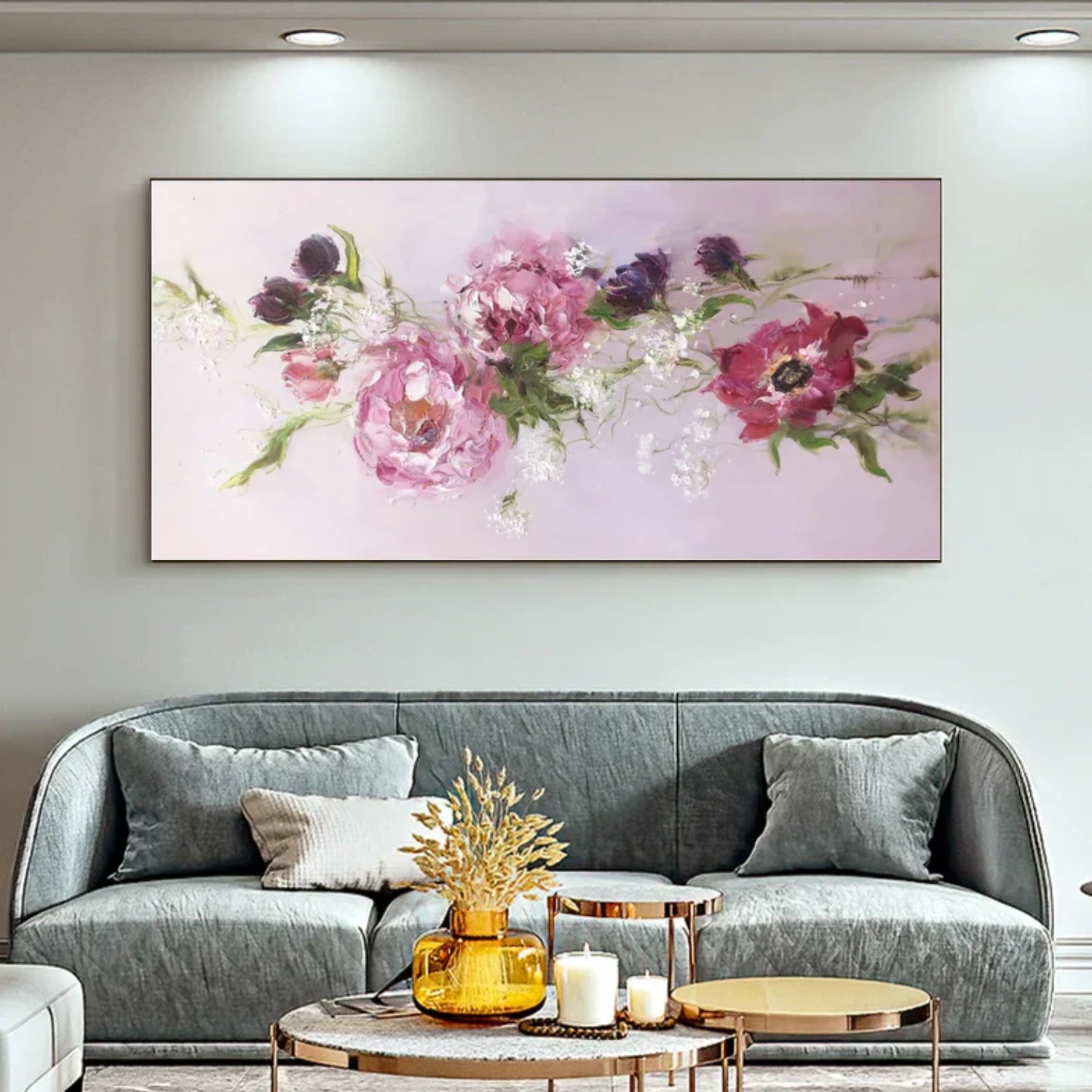 Abstract Flower And Tree Canvas Art #MF123