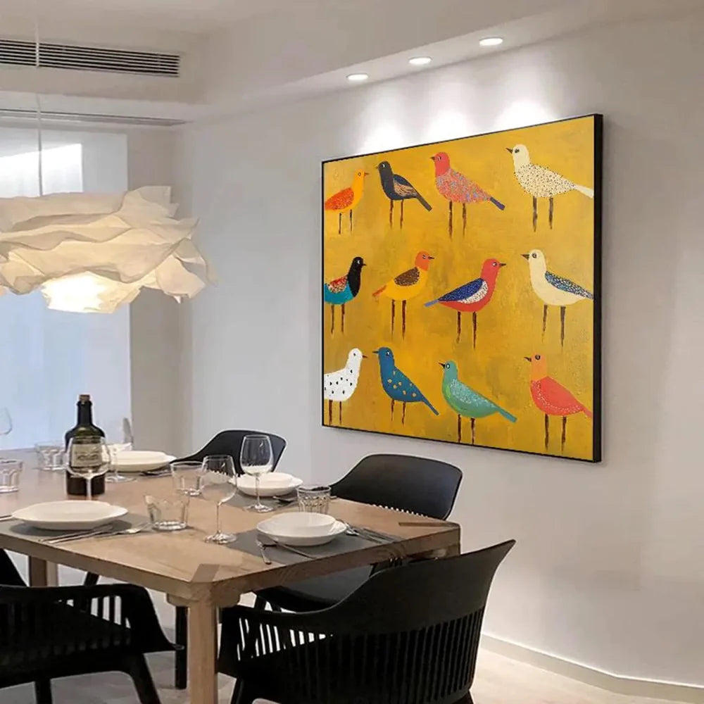 Colorful Abstract Animal Canvas Art  #DW055