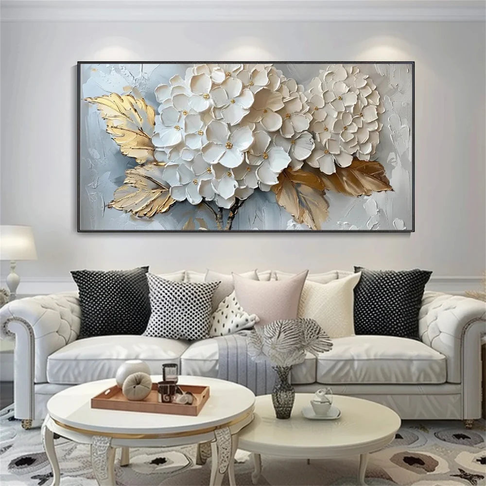 Abstract Flower And Tree Textured Canvas Art #MF004