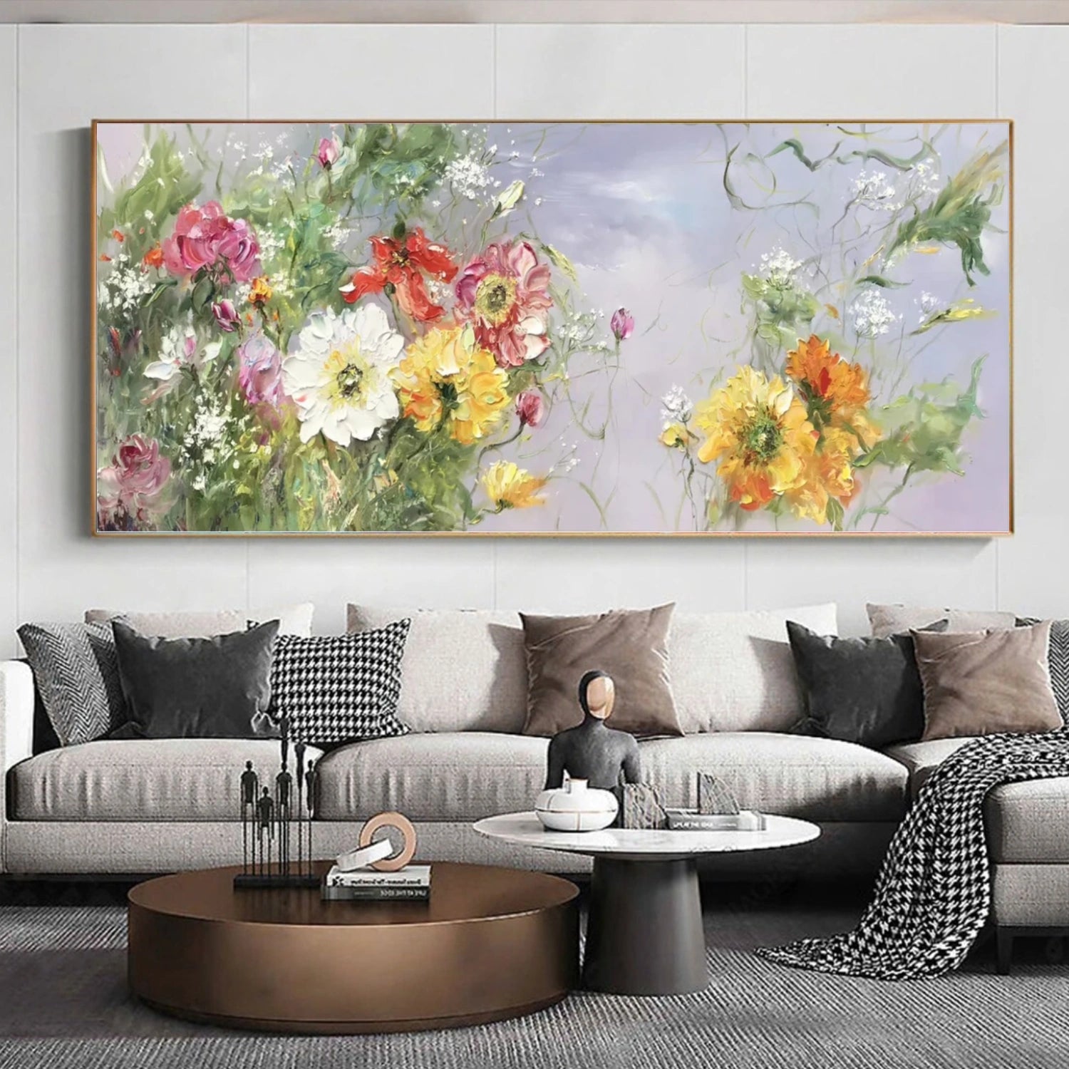 Abstract Flower And Tree Canvas Art #MF122