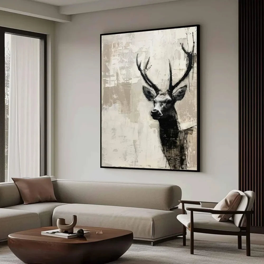 Abstract Animal Canvas Art #DW066