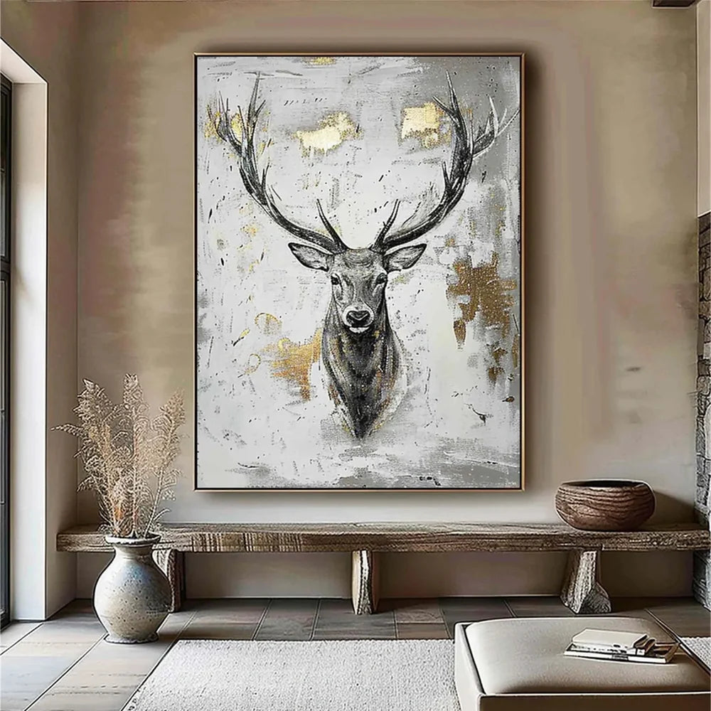 Abstract Animal Canvas Art #DW010