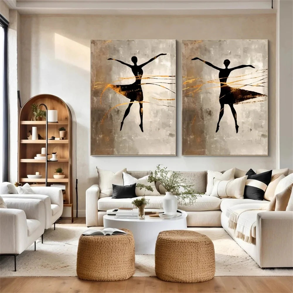 Abstract Portrait Set of 2 Wall Art # LA017