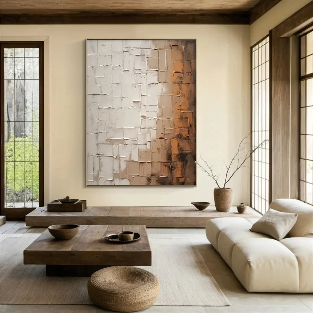 Wabi Sabi Textured Wall Art #VS058