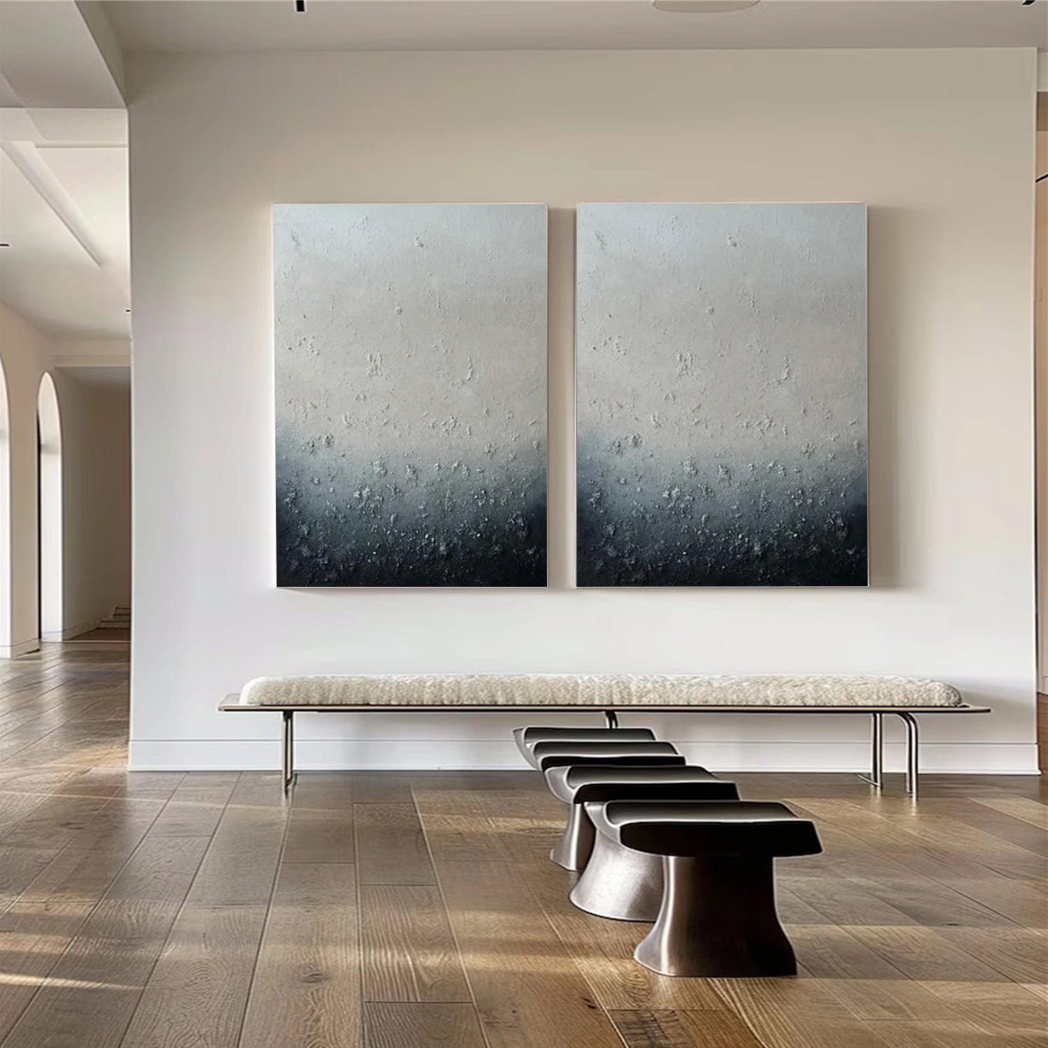 Abstract Textured Wall Art Set of 2 #VA141