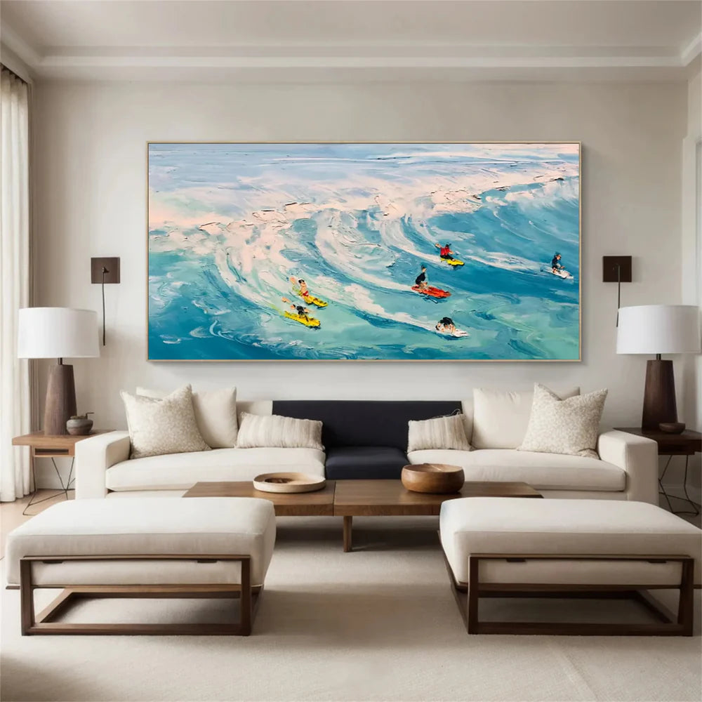 Surfing Sport Canvas Painting #PB028