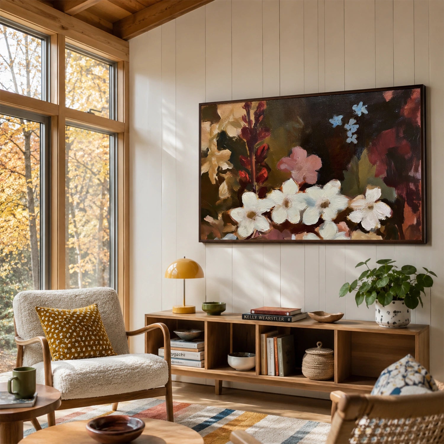 Abstract Flower Canvas Art #MF209