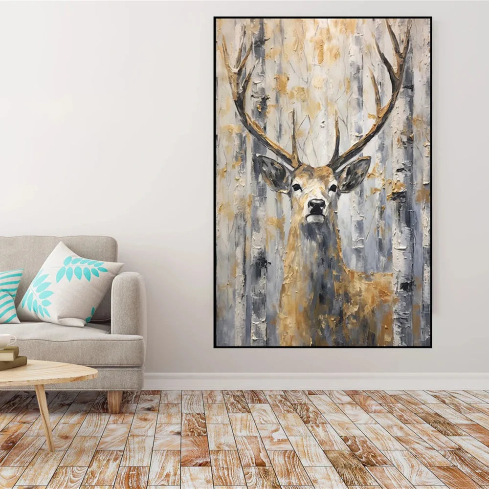 Abstract Animal Canvas Art #DW037