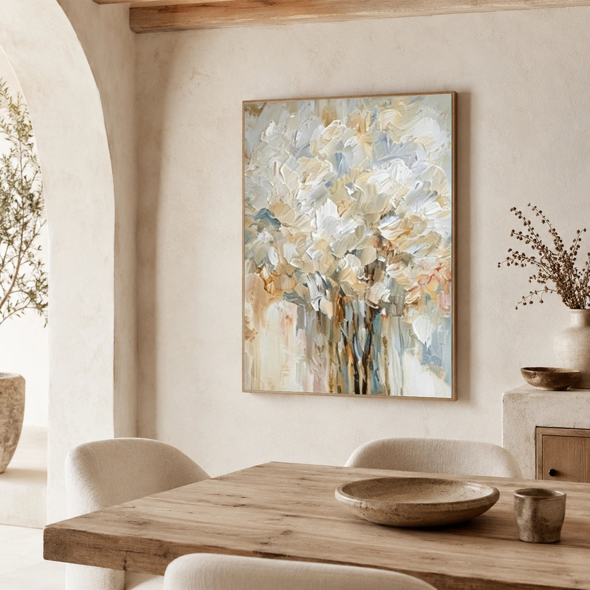 Abstract Flower And Tree Canvas Art #MF233