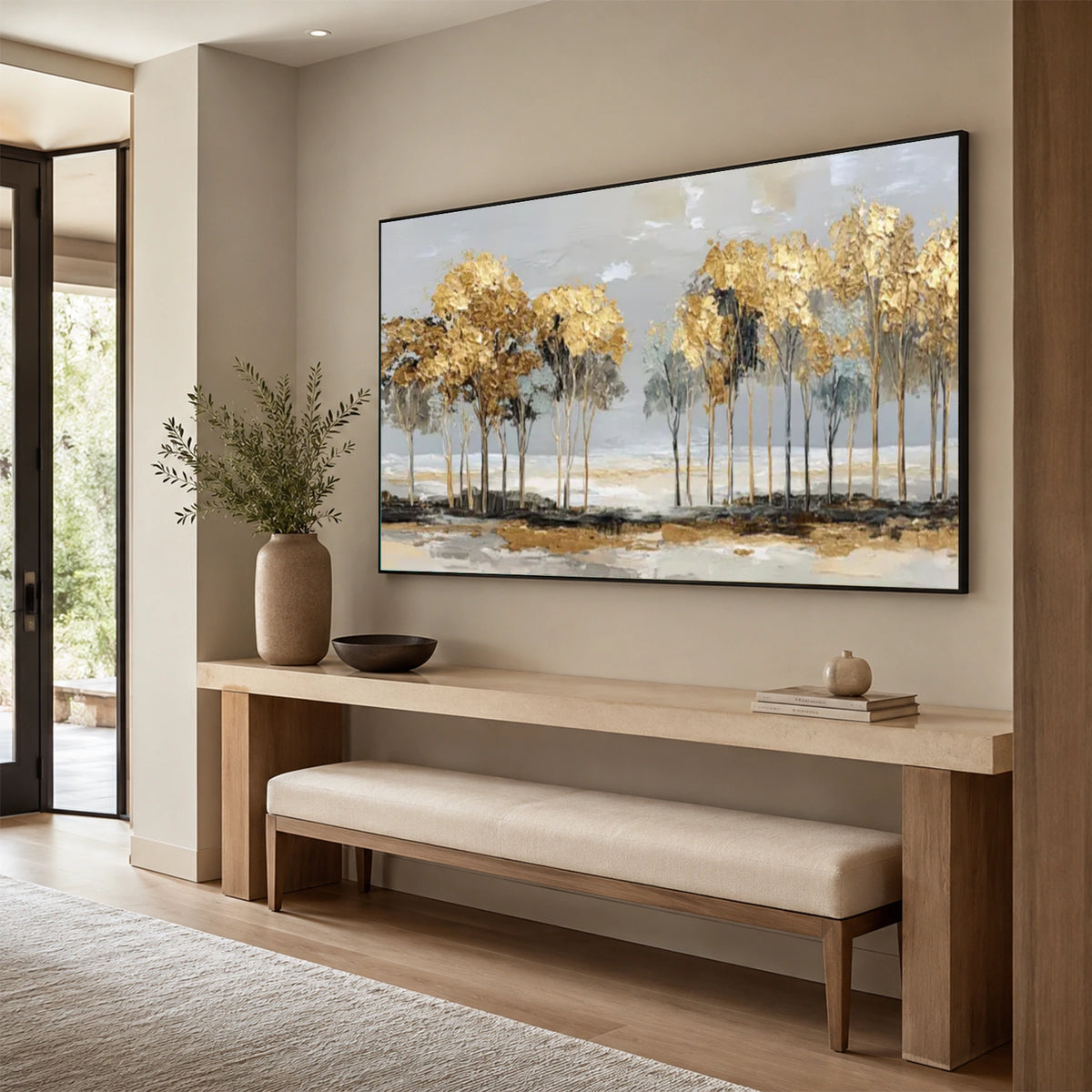 Abstract Flower And Tree Canvas Art #MF228