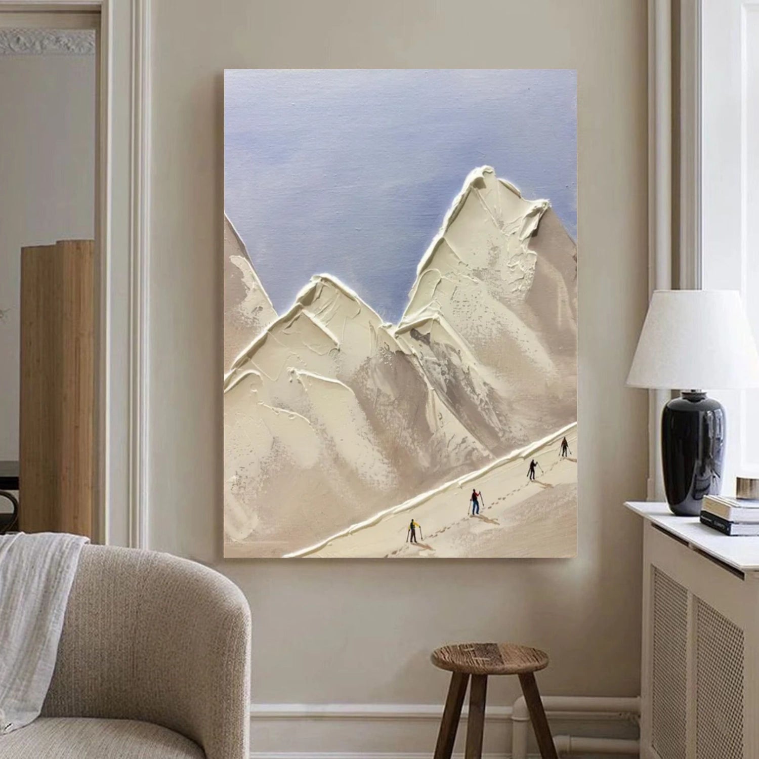 Climbing Sport Textured Canvas Painting #PB062