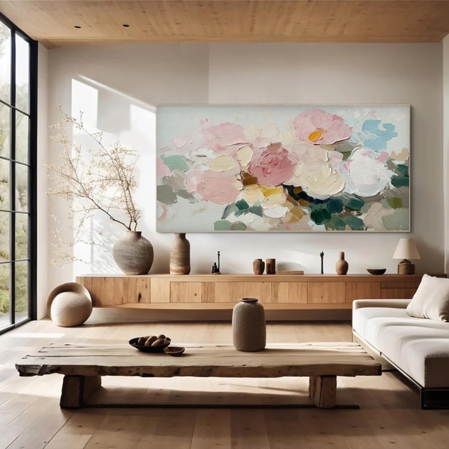 Abstract Flower And Tree Canvas Art #MF176