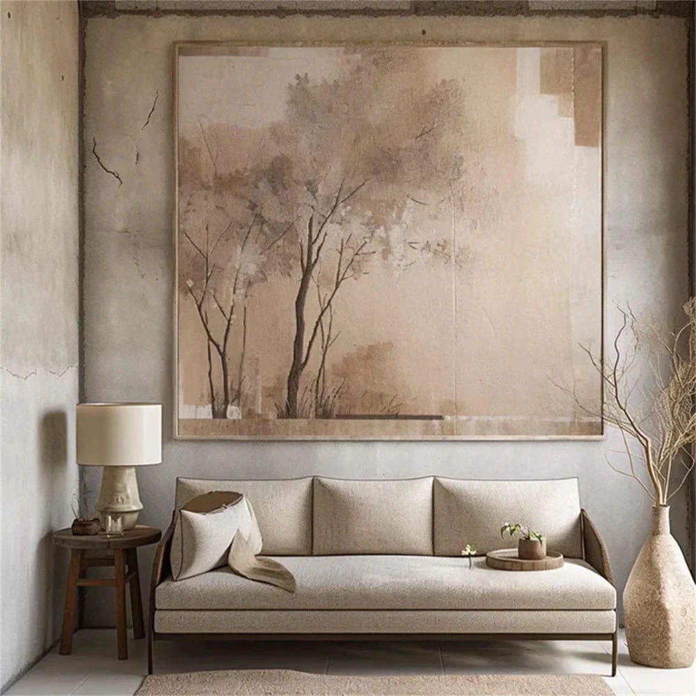Abstract Flower And Tree Canvas Art #MF039