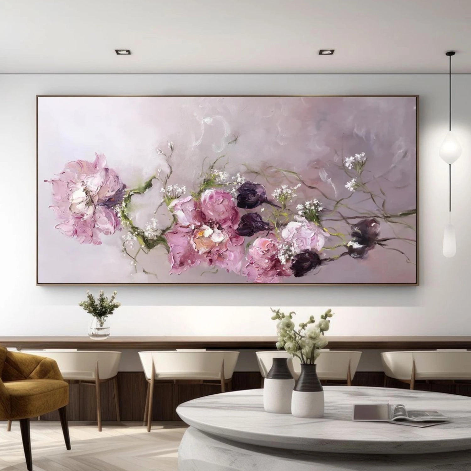 Abstract Flower And Tree Canvas Art #MF125