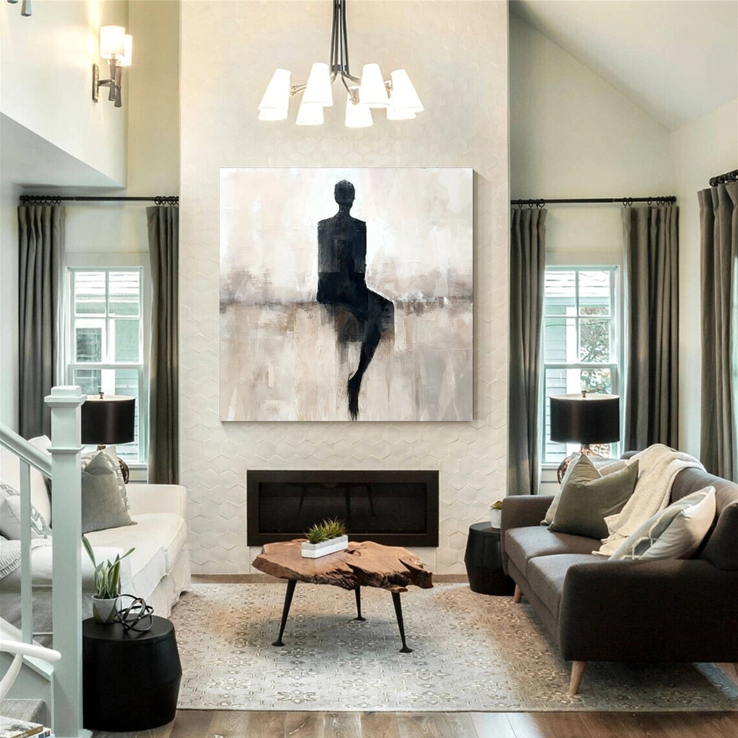 Contemporary Abstract Minimalist Wall Art #CM015