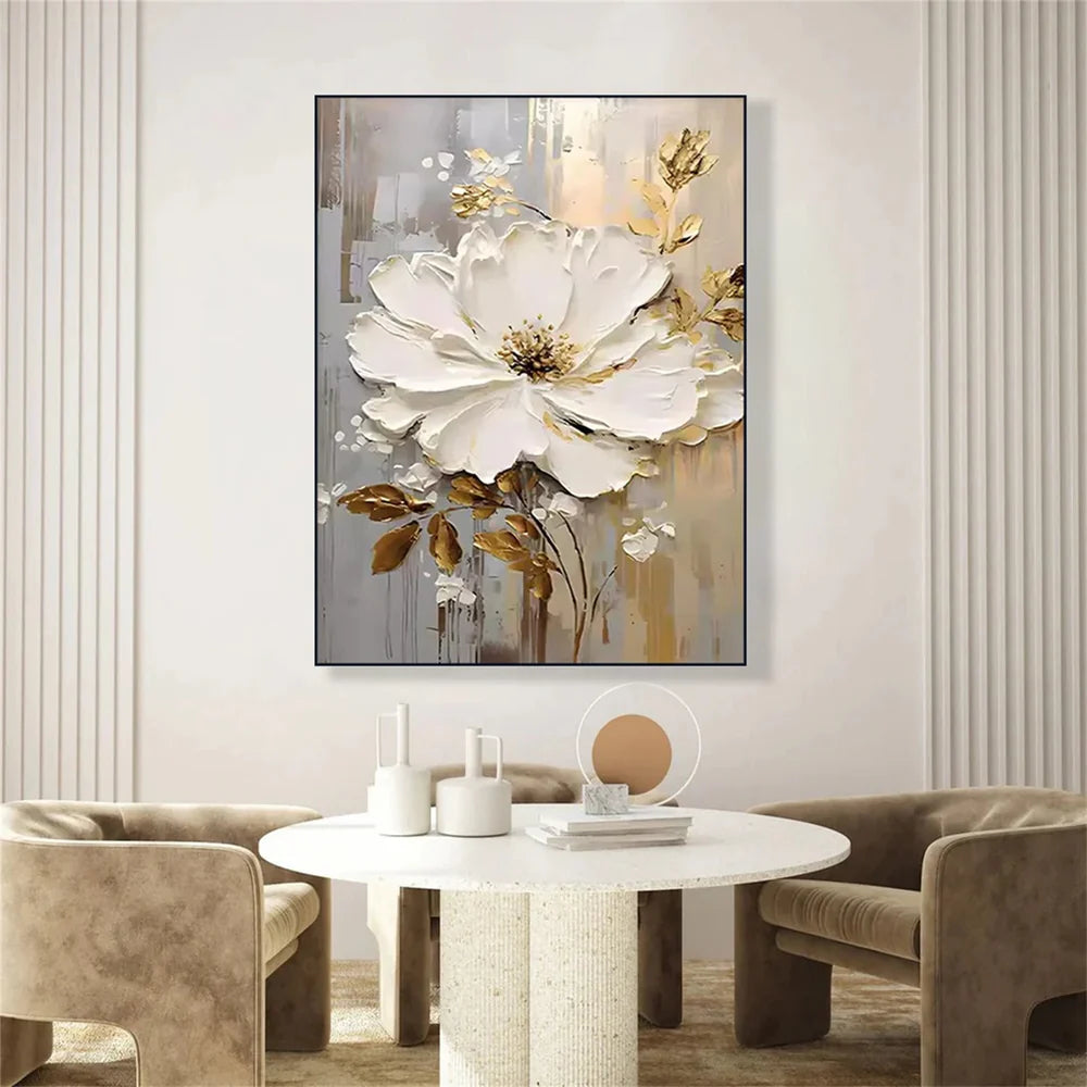 Abstract Flower And Tree Textured Canvas Art #MF011