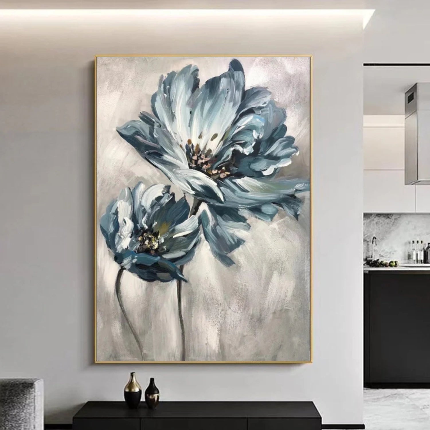 Minimalist Flower And Tree Canvas Art #MF120