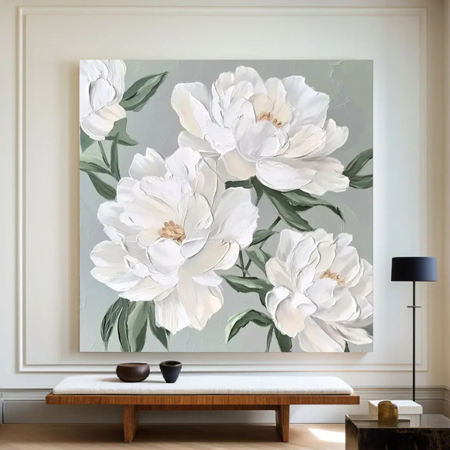 Abstract Flower And Tree Textured Canvas Art #MF185