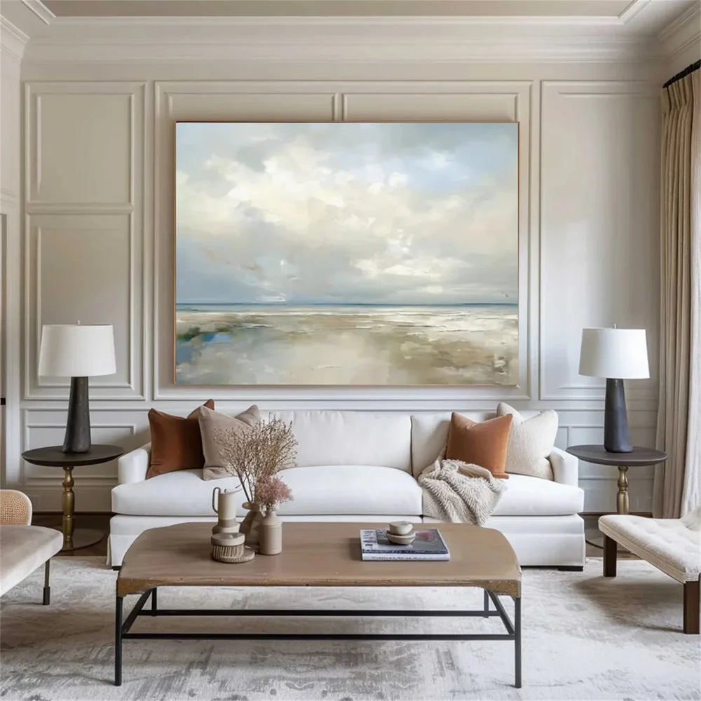 Abstract Ocean And Sky Canvas Art # OC029