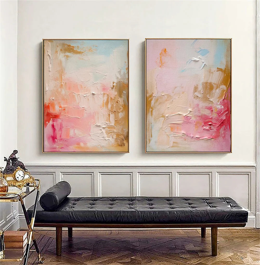 Abstract Textured Wall Art Set of 2 #VA083