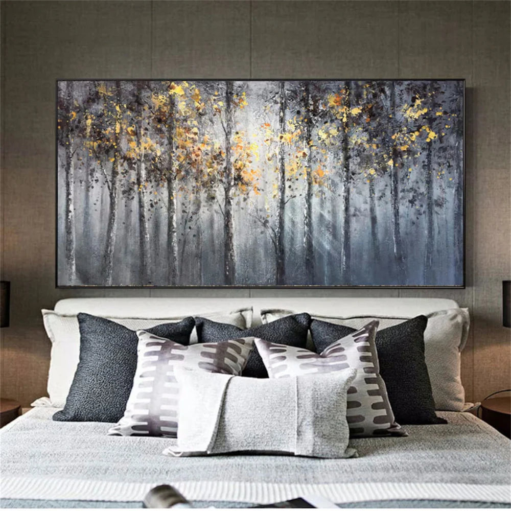 Abstract Flower And Tree Canvas Art #MF009