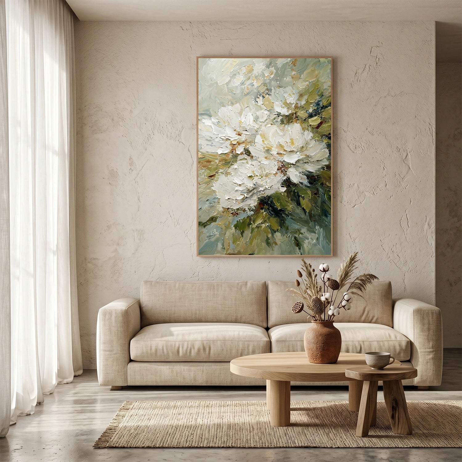 Abstract Flower And Tree Canvas Art #MF194