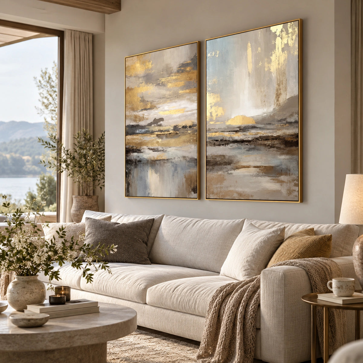 Abstract Wall Art Set of 2 #VA393