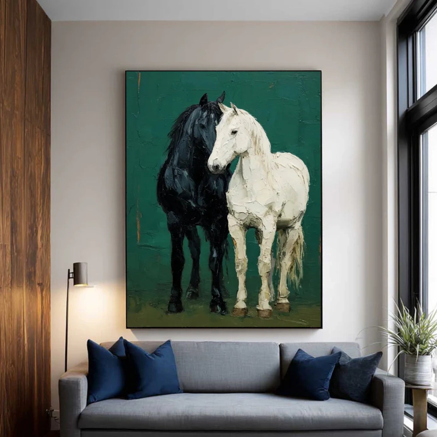 Abstract Animal Horse Canvas Art #DW133